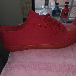 Red Canvas Sneakers